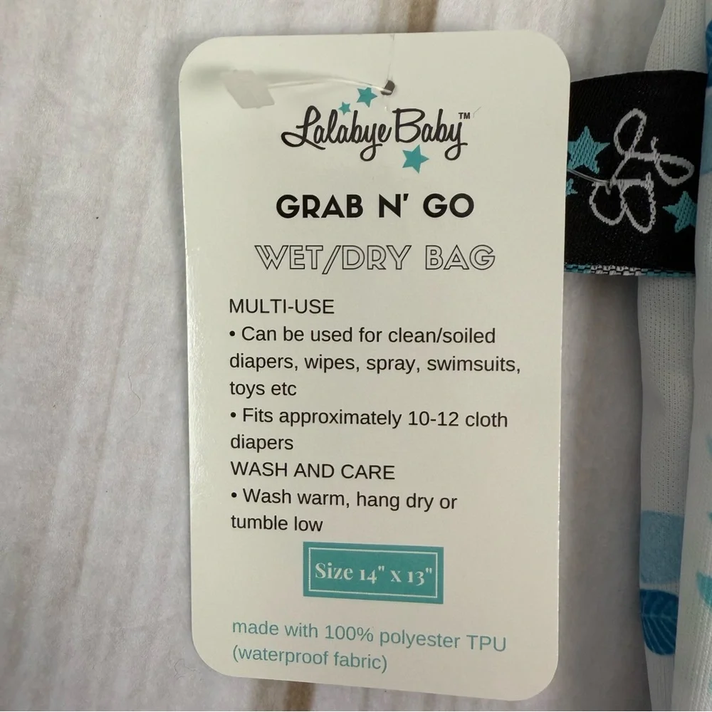lalabye baby grab‎ n go wet bag